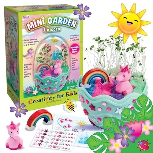 Creativity for Kids Unicorn Egg Terrarium Mini Garden Kit | 17.78 cm (7 in) h x 12.07 cm (4.75 in) w thumbnail 1