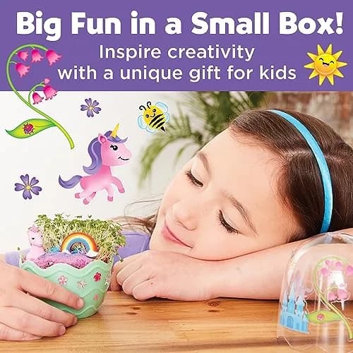 Creativity for Kids Unicorn Egg Terrarium Mini Garden Kit | 17.78 cm (7 in) h x 12.07 cm (4.75 in) w thumbnail 3