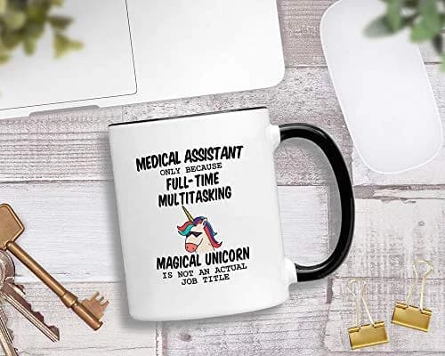 Casitika Medical Assistant Gifts for Women | 11 oz Certified Unicorn Mug for Healthcare Professionals thumbnail 2