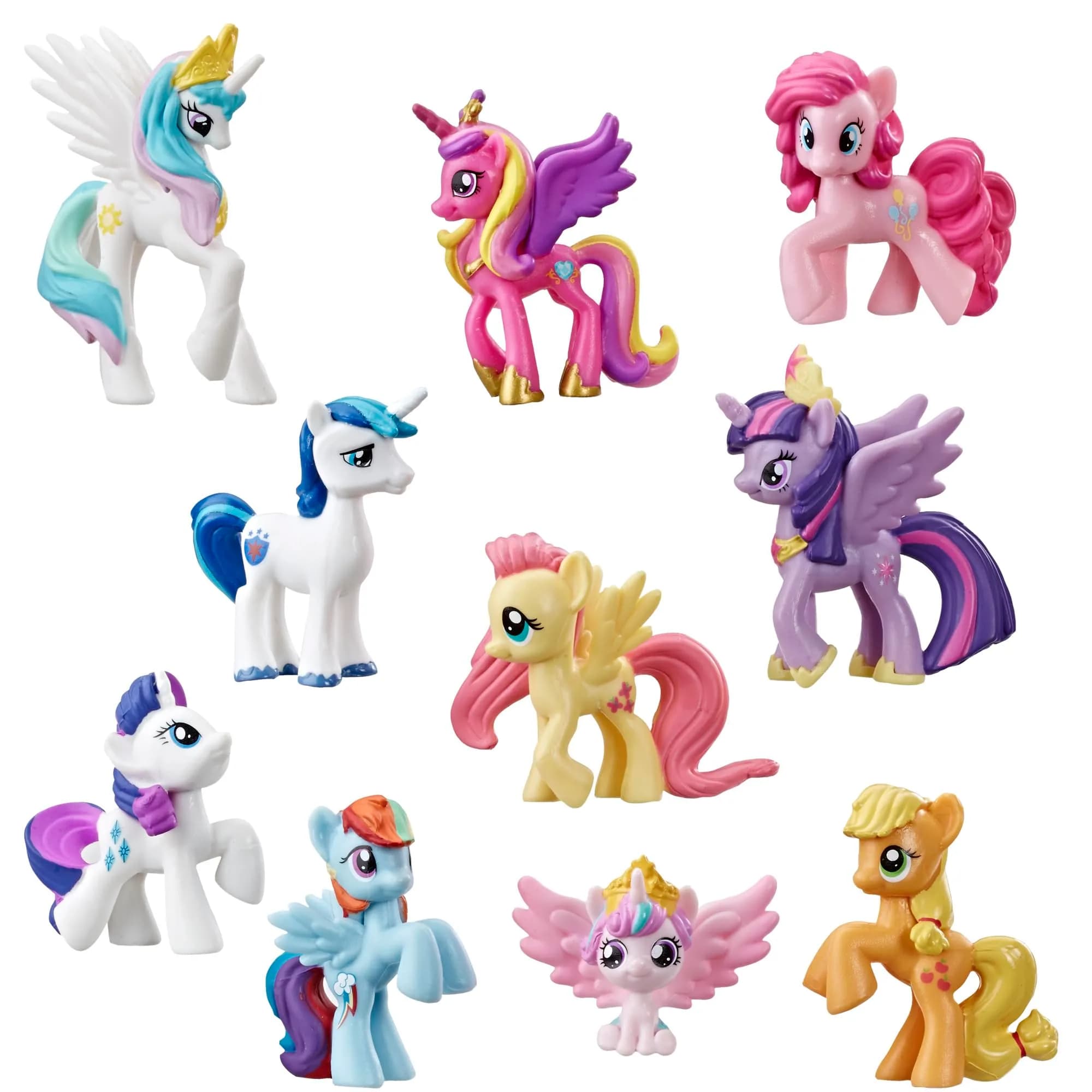 My Little Pony Toy Rainbow Equestria Favorites 10 Figure Collection | 2-inch scale, Bright colors, Entertainment-inspired fun — Rainbow