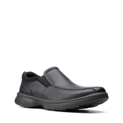 Clarks Collection Men's Bradley Step Loafer Black Tumbled Leather 2.27 kg (5 lb) | Business Casual Slip-On thumbnail 7