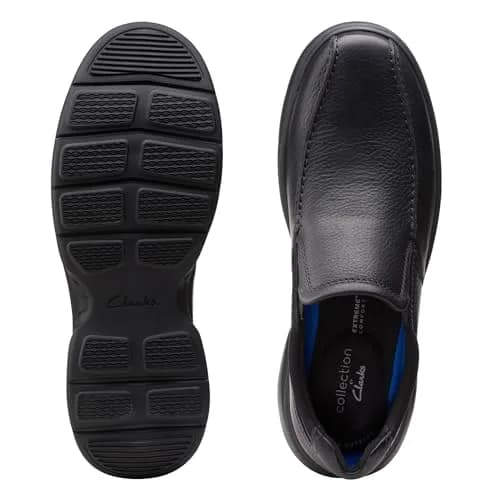 Clarks Collection Men's Bradley Step Loafer Black Tumbled Leather 2.27 kg (5 lb) | Business Casual Slip-On thumbnail 9