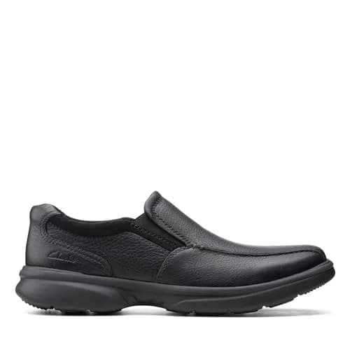 Clarks Collection Men's Bradley Step Loafer Black Tumbled 27.3cm (10.75in) | Business Casual Slip-On thumbnail 6