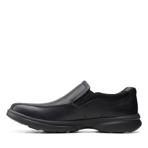 Clarks Collection Men's Bradley Step Loafer Black Tumbled 27.3cm (10.75in) | Business Casual Slip-On thumbnail 2