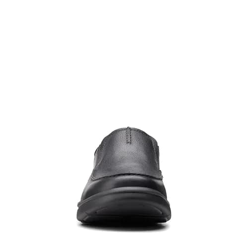 Clarks Men's Bradley Free Loafer, Black Tumbled Leather, 9 | Ultimate Comfort Slip-On with Ortholite thumbnail 4