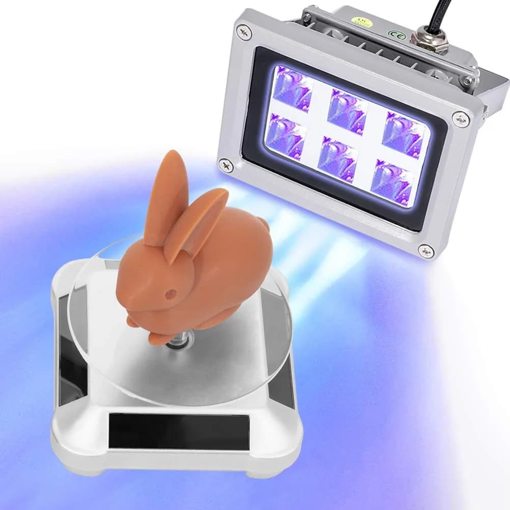 Comgrow 405nm UV Resin Curing Light with 360-Degree Turntable | Fast UV Curing for SLA DLP 3D Prints - main product image