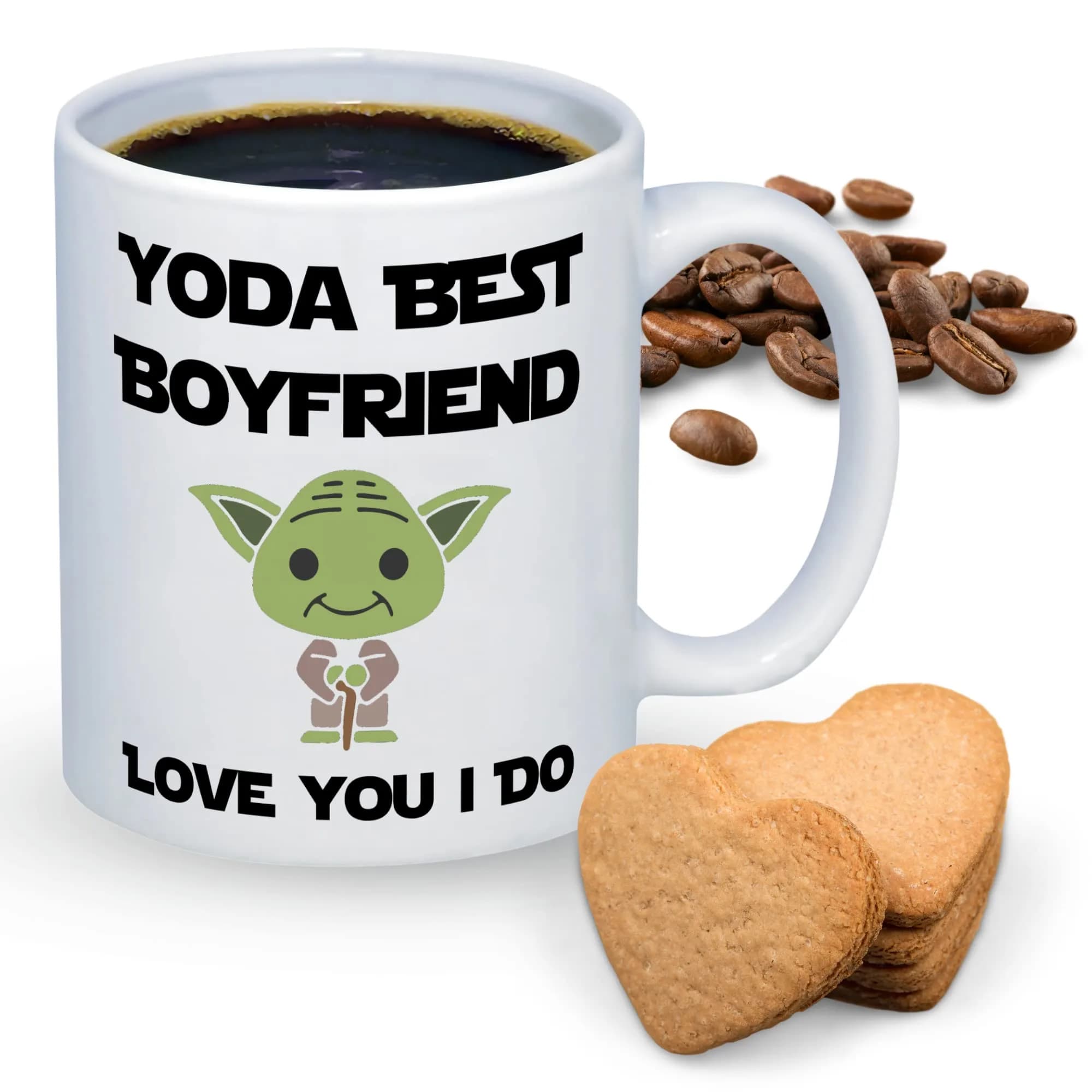 Suchmugs Best Boyfriend Mug from Girlfriend 11oz Ceramic Coffee Cup | Funny Birthday & Anniversary Gift — White