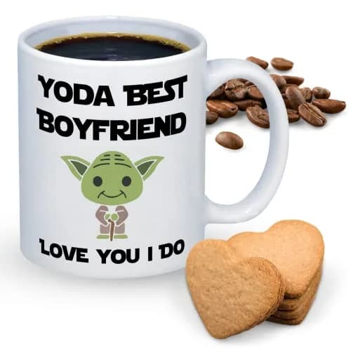 Suchmugs Best Boyfriend Mug from Girlfriend 11oz Ceramic Coffee Cup | Funny Birthday & Anniversary Gift thumbnail 1