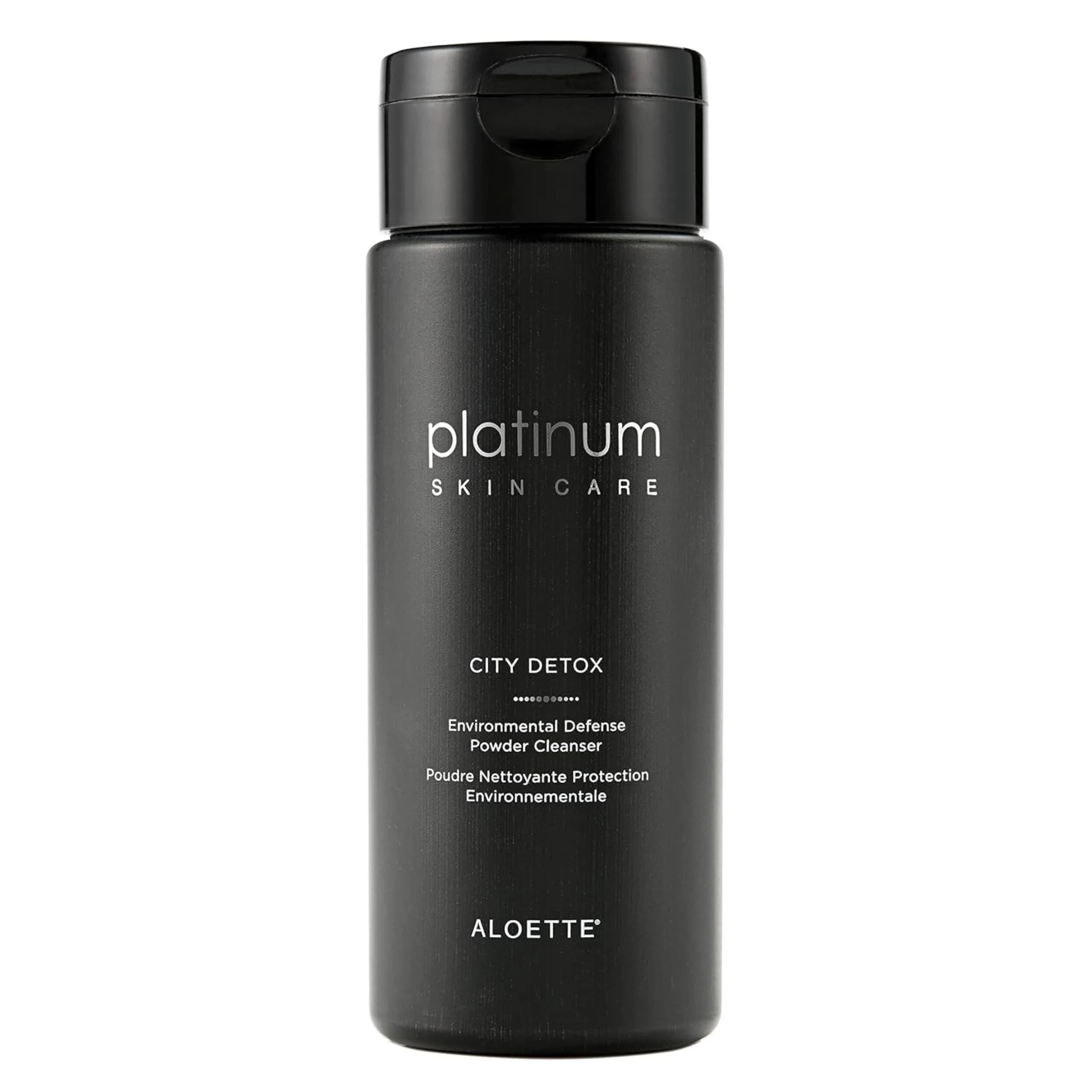 Aloette City Detox Environmental Defense Powder Cleanser - Facial Skin Care | Charcoal & Papain for All Skin Types