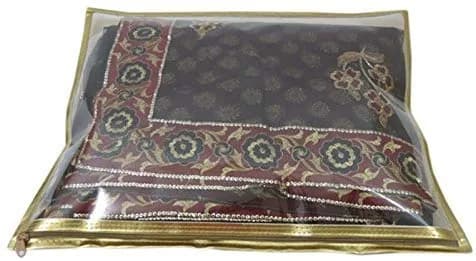KANUSHI Transparent Saree Covers Set of 10 | 43cm x 35cm (17"x14") thumbnail 3