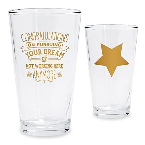 Bad Bananas Farewell Gifts for Coworkers - 16 oz Beer Pint Glass | Retirement & Boss Gift with Gold Ink thumbnail 2