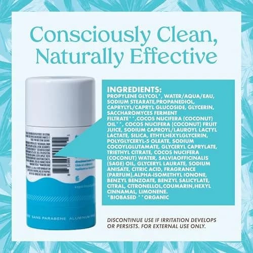 Kopari Aluminum Free Coconut Deodorant 2 oz (59 ml) | Pack of 2, Original & Driftwood Charcoal thumbnail 8