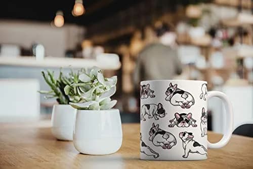 MUGBREW French Bulldog Funny Playful Postures Ceramic Coffee Mug Tea Cup 325ml (11 OZ) | Gift for Dog Lovers thumbnail 6