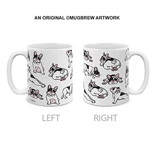 MUGBREW French Bulldog Funny Playful Postures Ceramic Coffee Mug Tea Cup 325ml (11 OZ) | Gift for Dog Lovers thumbnail 2