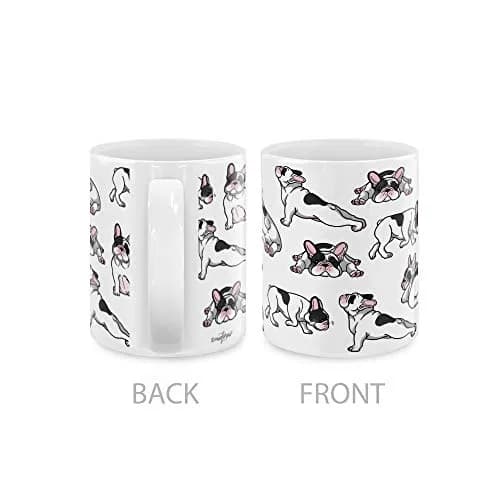 MUGBREW French Bulldog Funny Playful Postures Ceramic Coffee Mug Tea Cup 325ml (11 OZ) | Gift for Dog Lovers thumbnail 3