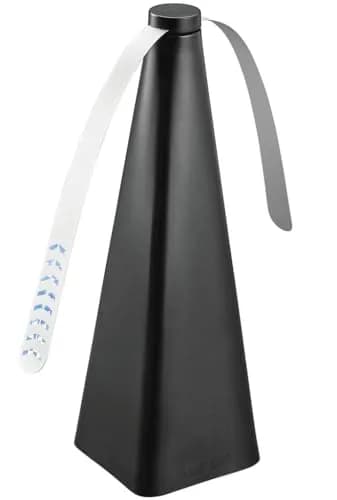 Treva Bug Fan Fly Deterrent with Holographic Blades Black | Battery Powered, 10-inch Height thumbnail 1