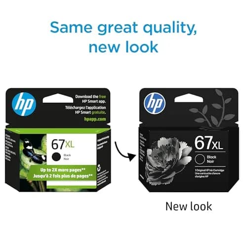 HP 67XL Black High-Yield Ink Cartridge | 240 Pages | Compatible with HP DeskJet & Envy Series Printers thumbnail 2