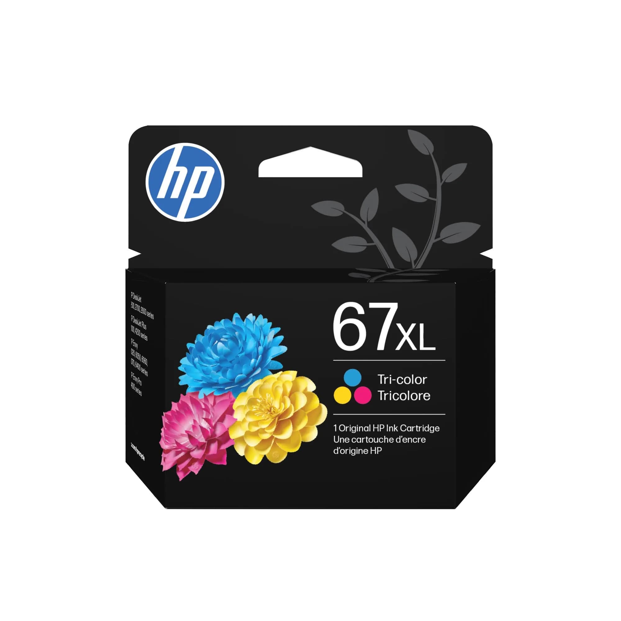 HP 67XL Tri-Color High-Yield Ink Cartridge | Works with HP DeskJet 2700 Series, Envy 6000 Series | 200 Pages | 11.2 ml (0.37 Fl Oz)