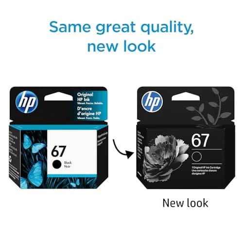 HP 67 Black Ink Cartridge | 120 Pages | Works with HP DeskJet & ENVY Series Printers thumbnail 2