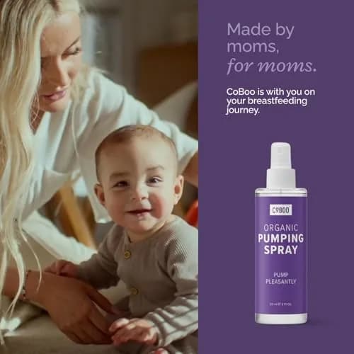 CoBoo Original Pumping Spray, Organic Breast Pump Lubricant 118ml (4 Fl Oz) | Helps Sore Nipples & Clogged Milk Ducts thumbnail 8