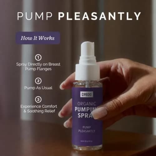 CoBoo Organic Pumping Spray 59ml (2 Fl Oz) | USA Import Breast Pump Lubricant for Comfortable Pumping thumbnail 4