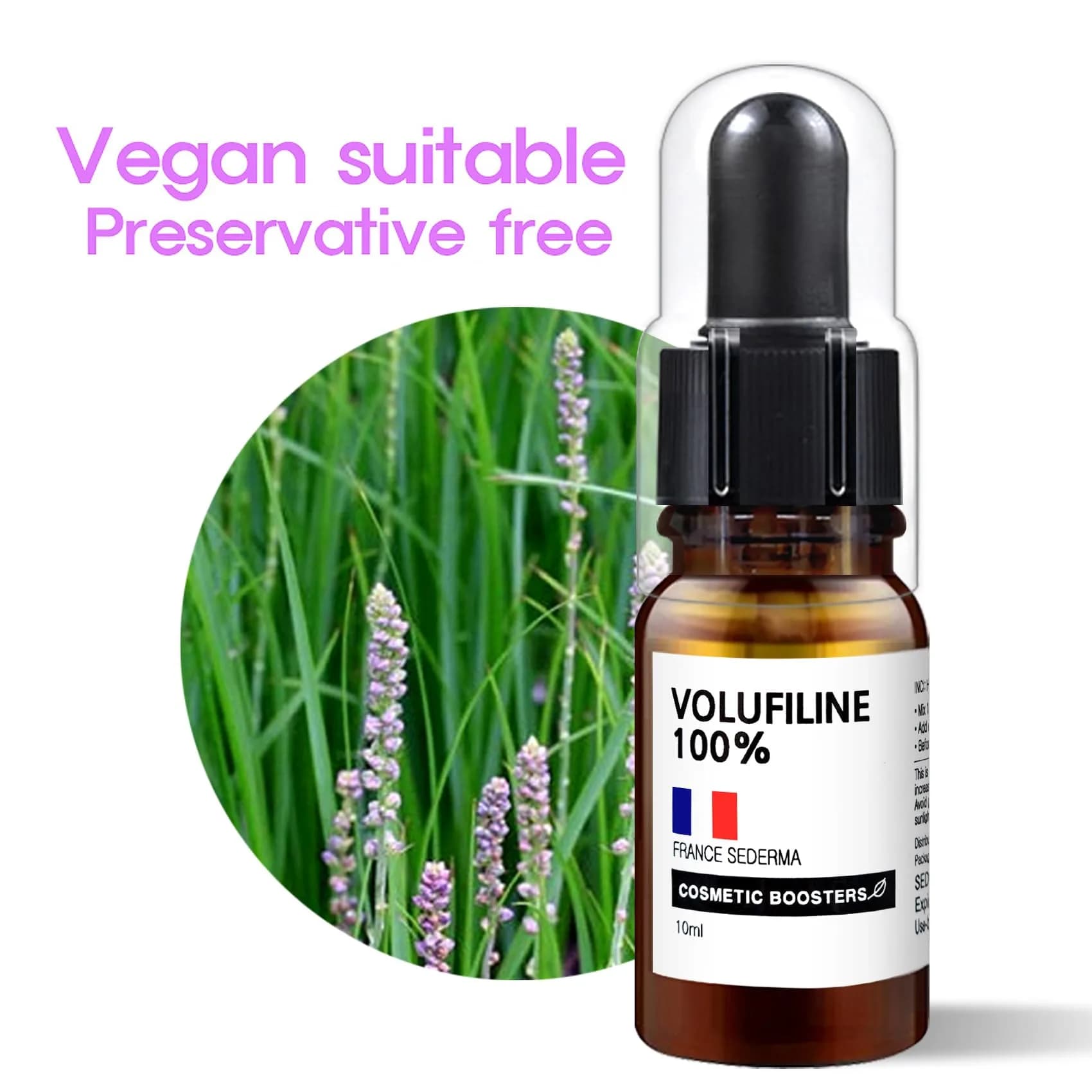 COSMETIC BOOSTERS Volufiline Serum 10ml (0.34 Fl Oz) | France Sederma Ingredient for Skin Elasticity - view 3