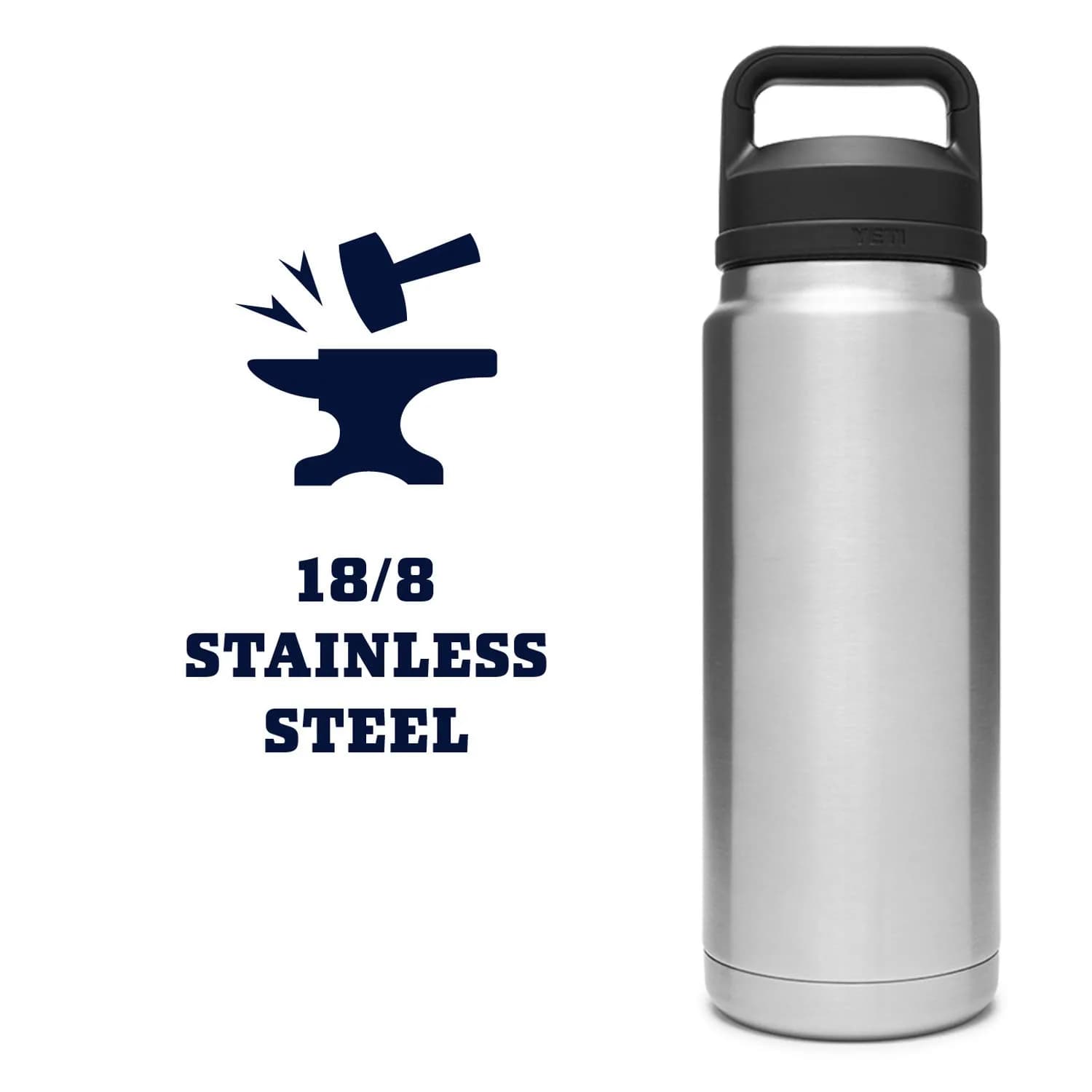 YETI Rambler 26 oz (768 ml) Bottle with Chug Cap | Keeps Drinks Cold for Hours - view 6