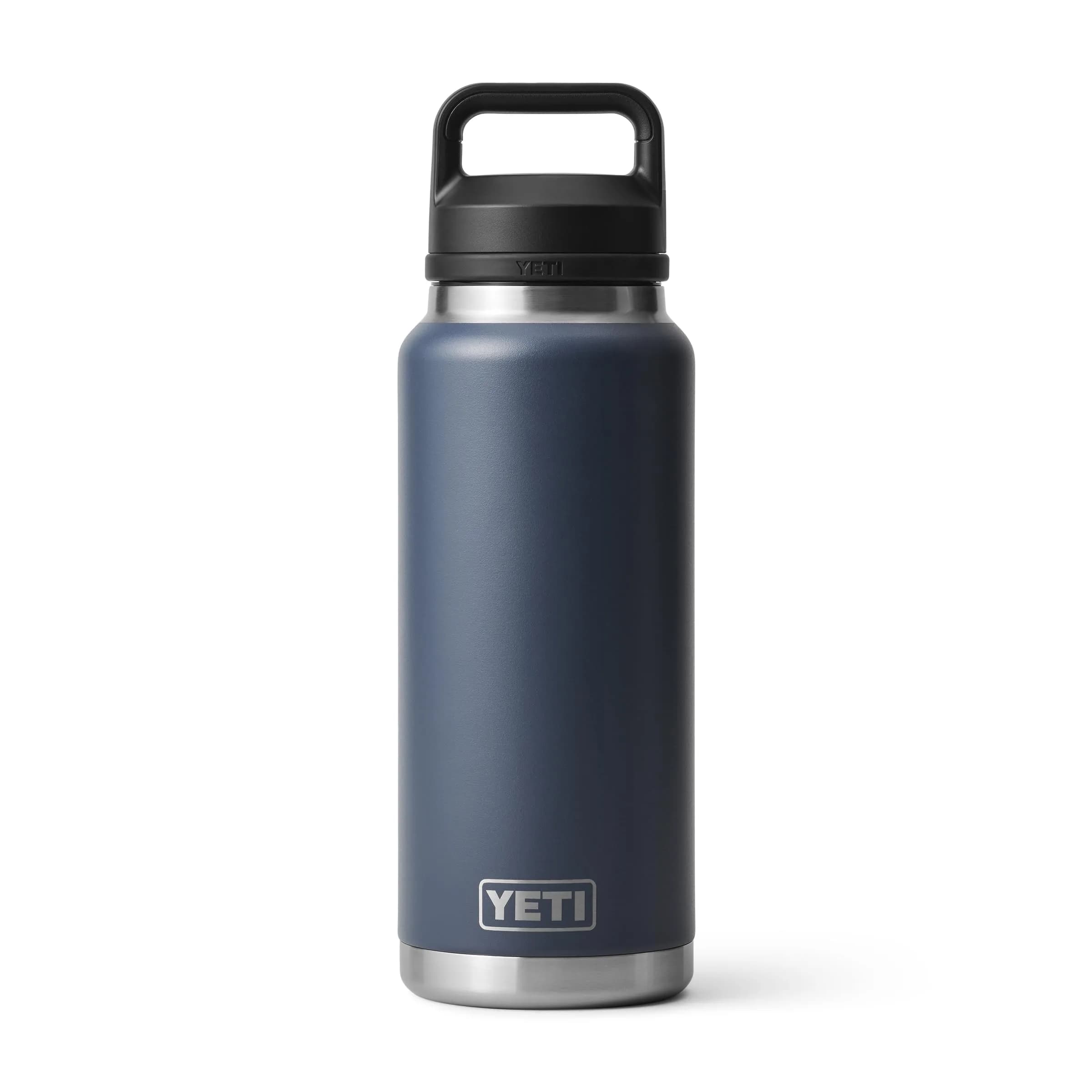 YETI Rambler 36 oz Bottle with Chug Cap, Navy | Insulated Stainless Steel Water Bottle (1065ml / 36oz) — Navy