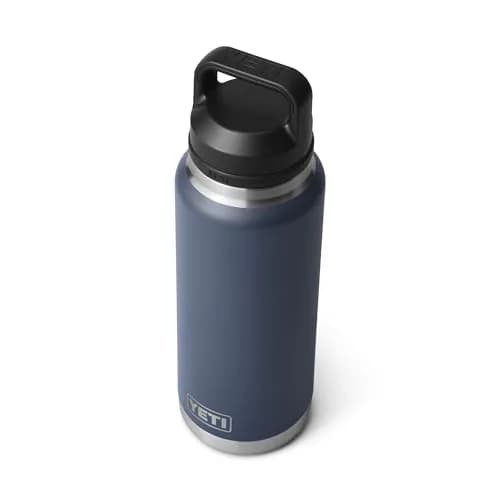 YETI Rambler 36 oz Bottle with Chug Cap, Navy | Insulated Stainless Steel Water Bottle (1065ml / 36oz) thumbnail 7