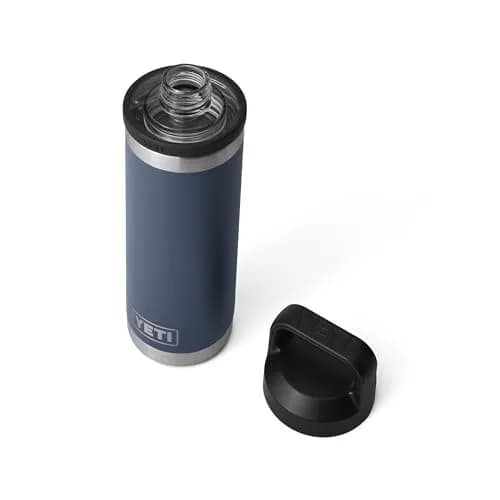 YETI Rambler 18 oz Bottle with Chug Cap, Navy | Keeps Drinks Cold for Hours thumbnail 3