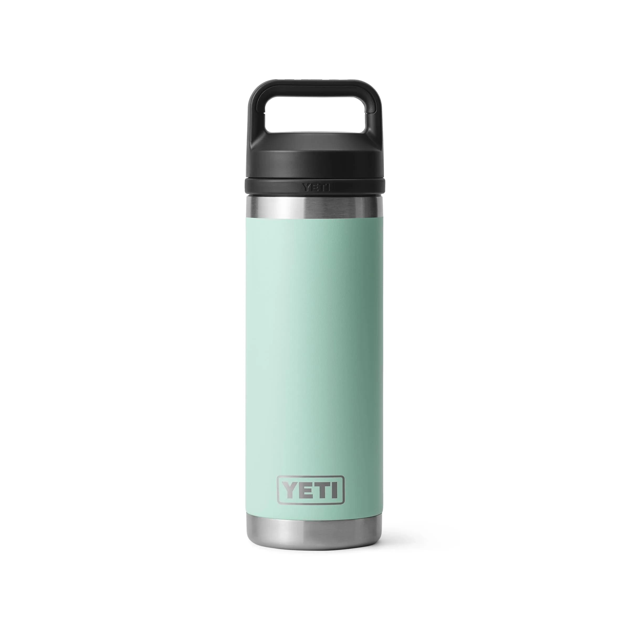 YETI Rambler 18 oz Bottle Vacuum Insulated Stainless Steel with Chug Cap Seafoam | Keeps Water Cold or Coffee Hot — Seafoam