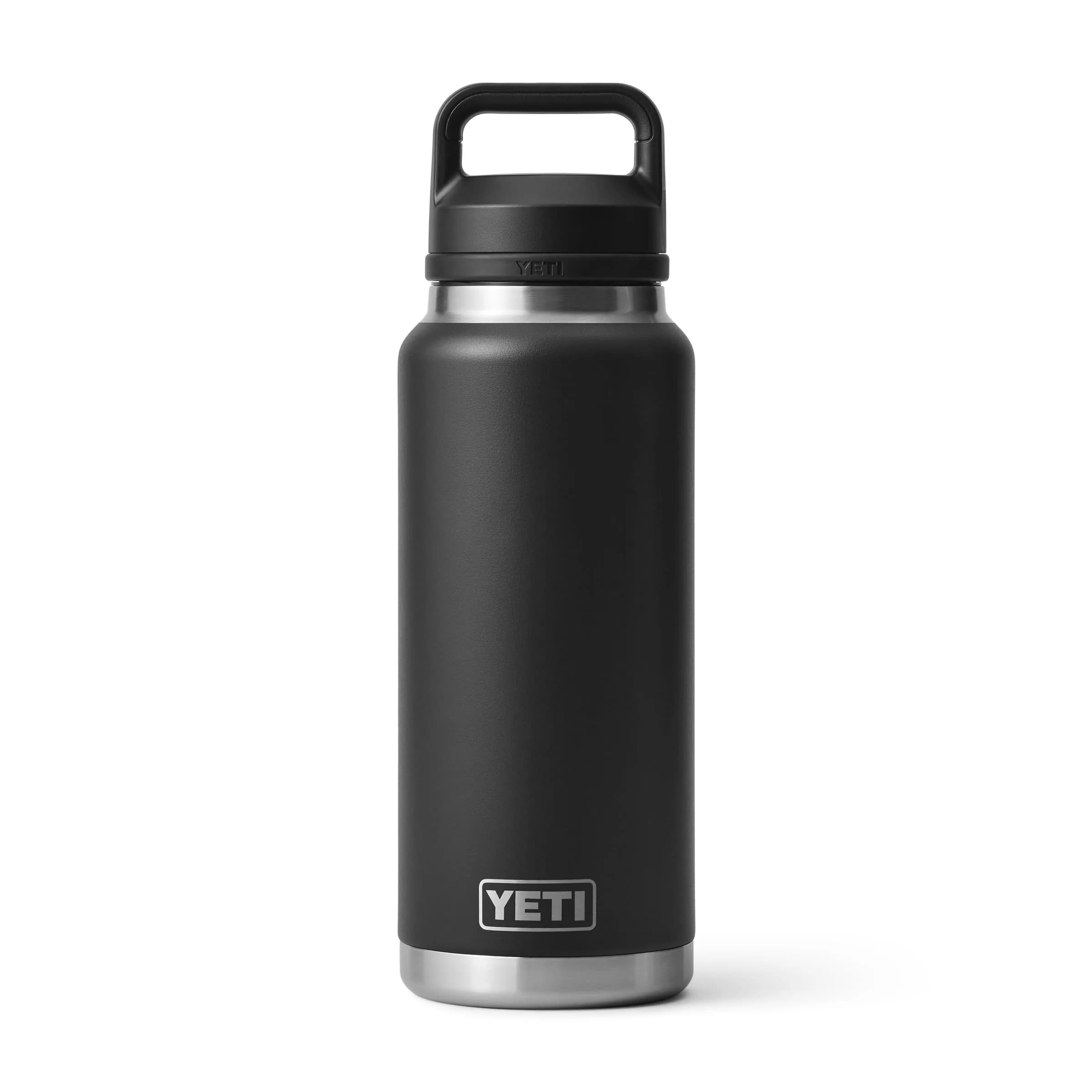 YETI Rambler 36 oz Bottle with Chug Cap, Vacuum Insulated Stainless Steel, Black | 1020 ml (36 oz) — Black