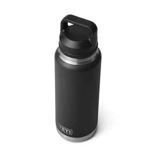 YETI Rambler 36 oz Bottle with Chug Cap, Vacuum Insulated Stainless Steel, Black | 1020 ml (36 oz) thumbnail 7