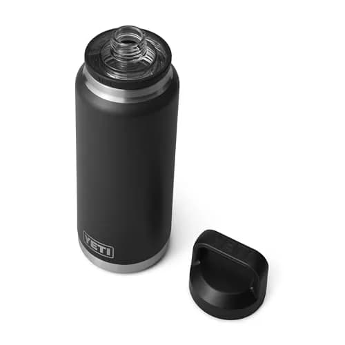 YETI Rambler 36 oz Bottle with Chug Cap, Vacuum Insulated Stainless Steel, Black | 1020 ml (36 oz) thumbnail 3