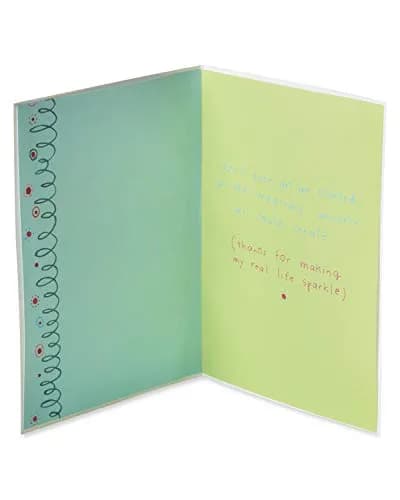Papyrus Friendship Card (Real Life Sparkle) - 5.25 x 7.25 inches | Shiny Foil Accents & Glitter thumbnail 2