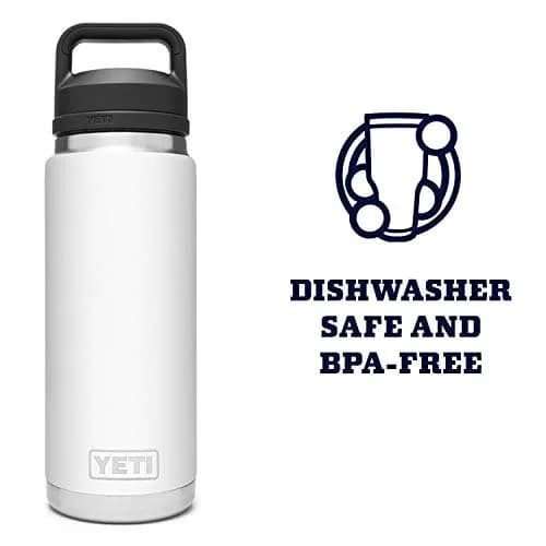 YETI Rambler 26 oz Bottle Vacuum Insulated Stainless Steel with Chug Cap, White thumbnail 5