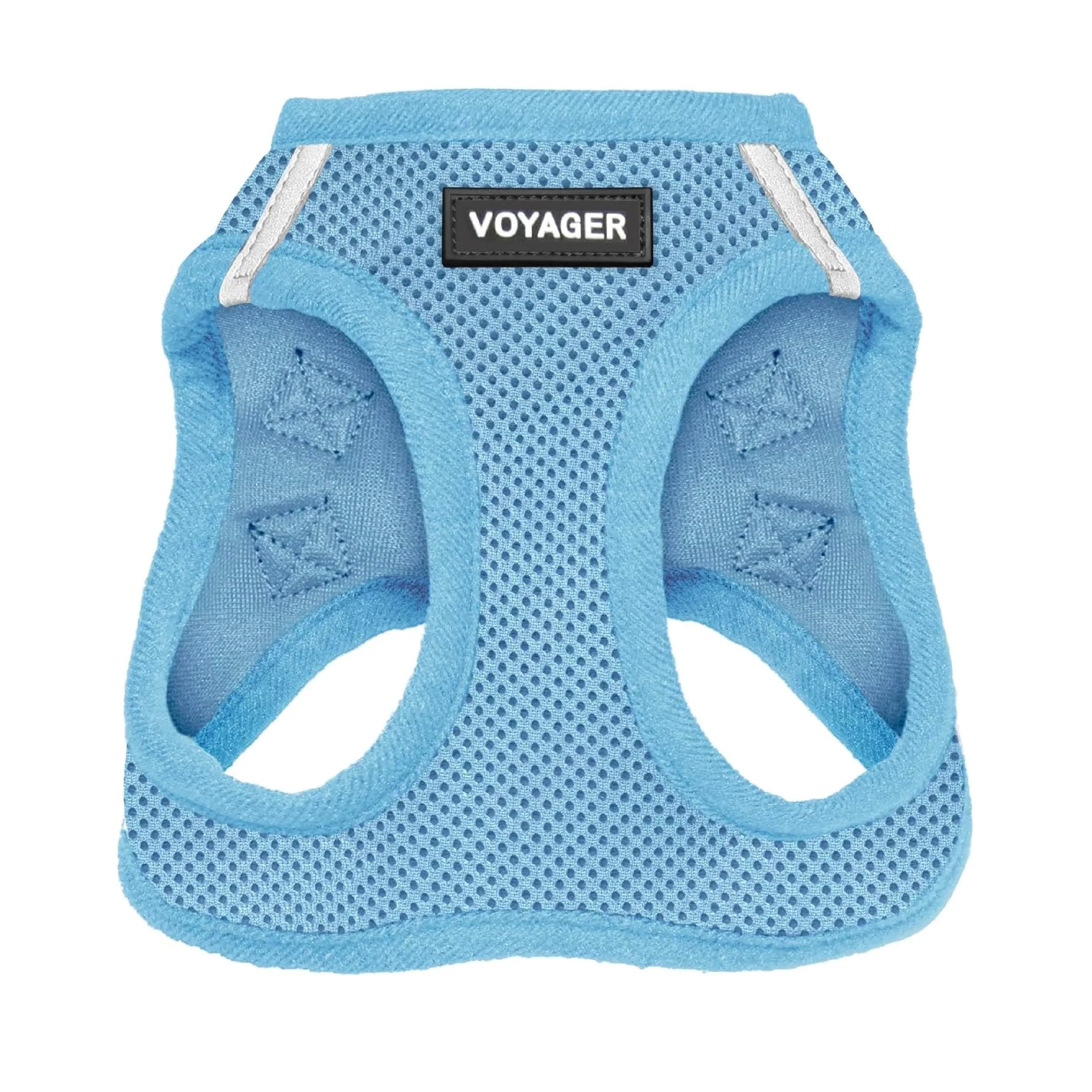 Best Pet Supplies Voyager Step-in Air Dog Vest Harness - Baby Blue, XXX-Small | Breathable Mesh, Reflective Bands, Secure Fit