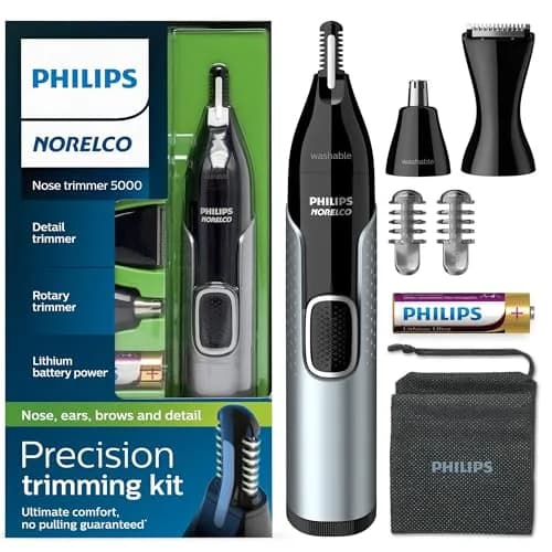 Norelco Nose Trimmer 5000 for Nose, Ears, Eyebrows NT5600/42 | Protective Guard System thumbnail 1