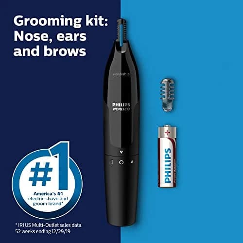 Norelco Nose Trimmer 1000 for Nose, Ears & Eyebrows | Protective Guard System thumbnail 2