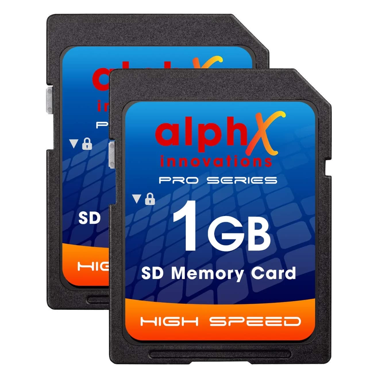 AlphX 1gb SD Secure Digital Memory Card Pack of 2 | Compatible with All Devices — 1GB