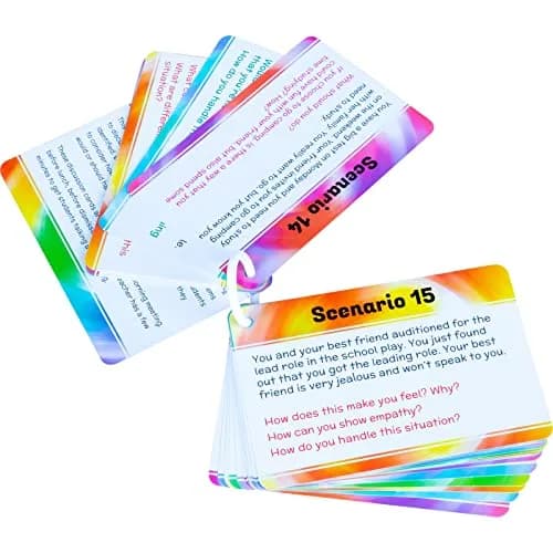 Really Good Stuff Social Skills Discussion Cards, Set of 20 | Develop Emotional & Social Skills thumbnail 1