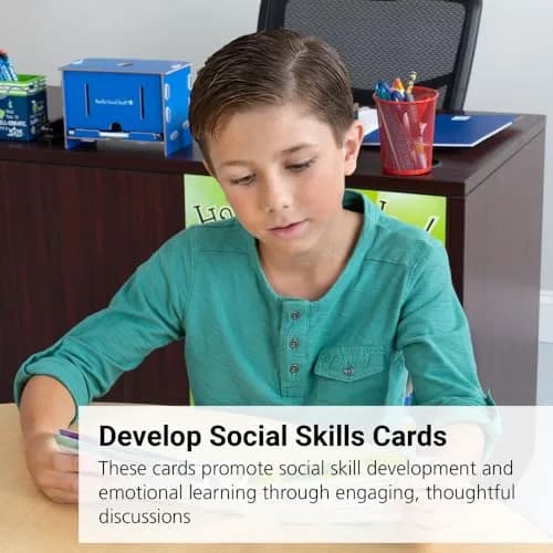 Really Good Stuff Social Skills Discussion Cards, Set of 20 | Develop Emotional & Social Skills thumbnail 3