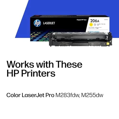 HP 206A Yellow Toner Cartridge W2112A | Authentic USA Import for HP Color LaserJet Pro Printers - view 4