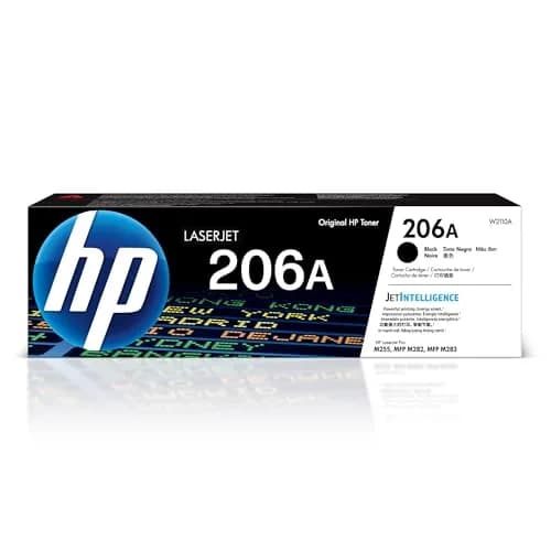 HP 206A Cyan Toner Cartridge W2111A | Authentic USA Import for HP Color LaserJet Pro Printers — Black