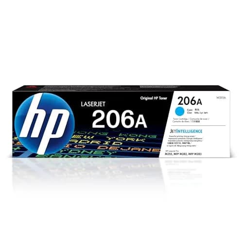 HP 206A Cyan Toner Cartridge W2111A | Authentic USA Import for HP Color LaserJet Pro Printers - view 3