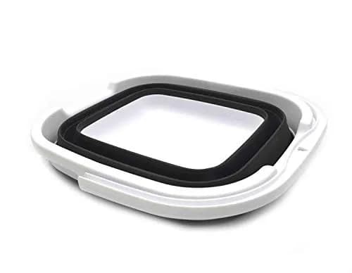 SAMMART Collapsible Rectangular Handy Bucket 10L (2.64 Gallon) Black | Space-Saving Portable Container thumbnail 2