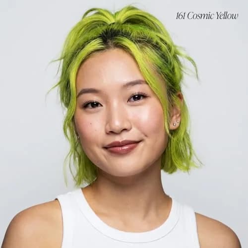 Adore Semi Permanent Hair Color 161 Cosmic Yellow 118ml (4 Fl Oz) | Vibrant Yellow Hair Dye for All Hair Types thumbnail 2