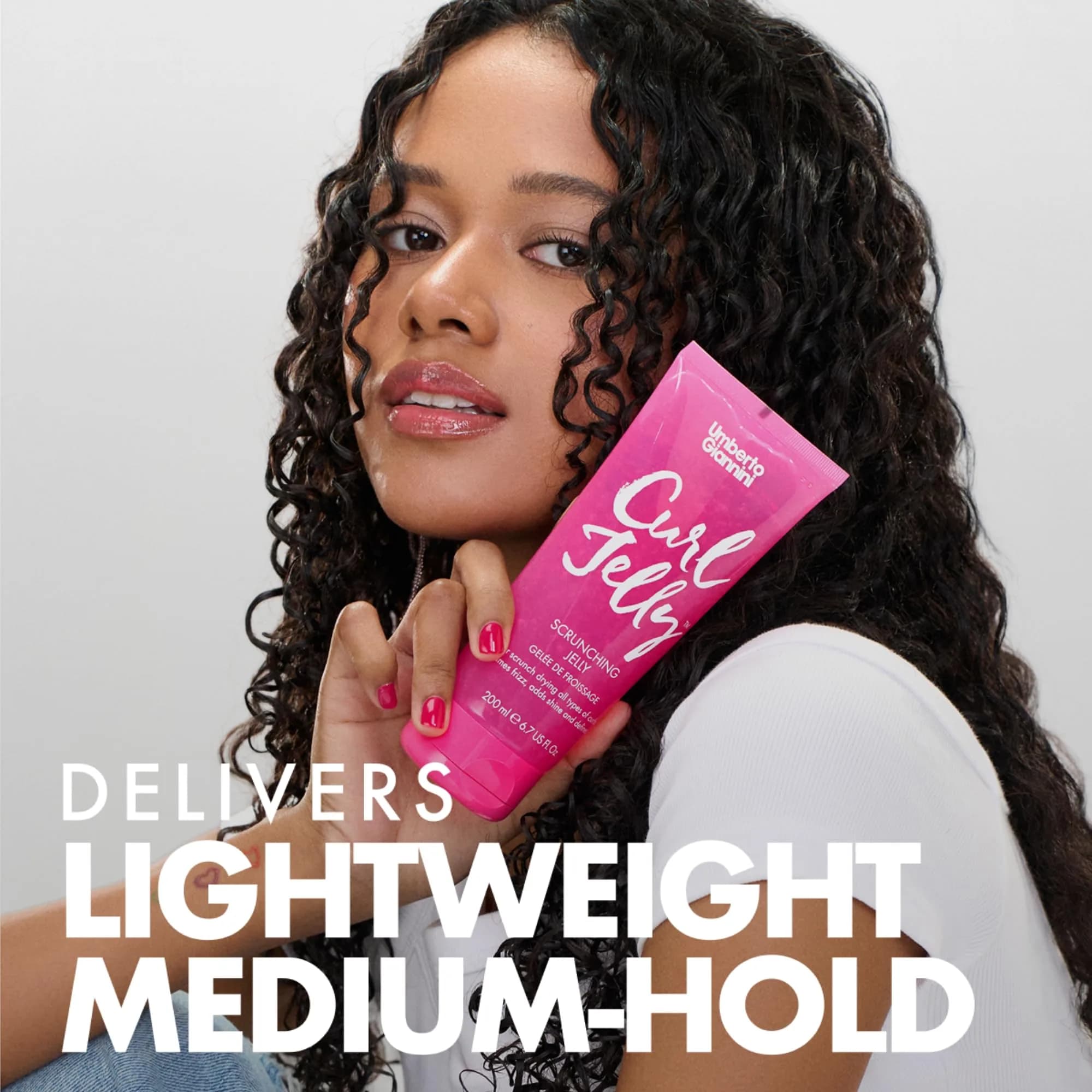 Umberto Giannini Curl Jelly Scrunching Jelly Bundle 200ml (0.811 Fl Oz) | Vegan Frizz Control for Curly Hair - view 3