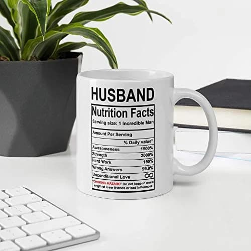 Say Mug?! White Drinking Cup 11oz | Funny Valentine's Day Gift for Husband thumbnail 3