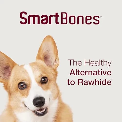 SmartBones Mini Bones Rawhide-Free Dog Treat, Peanut Butter, 56 Count | Healthy, Digestible Chew for Small Dogs thumbnail 8